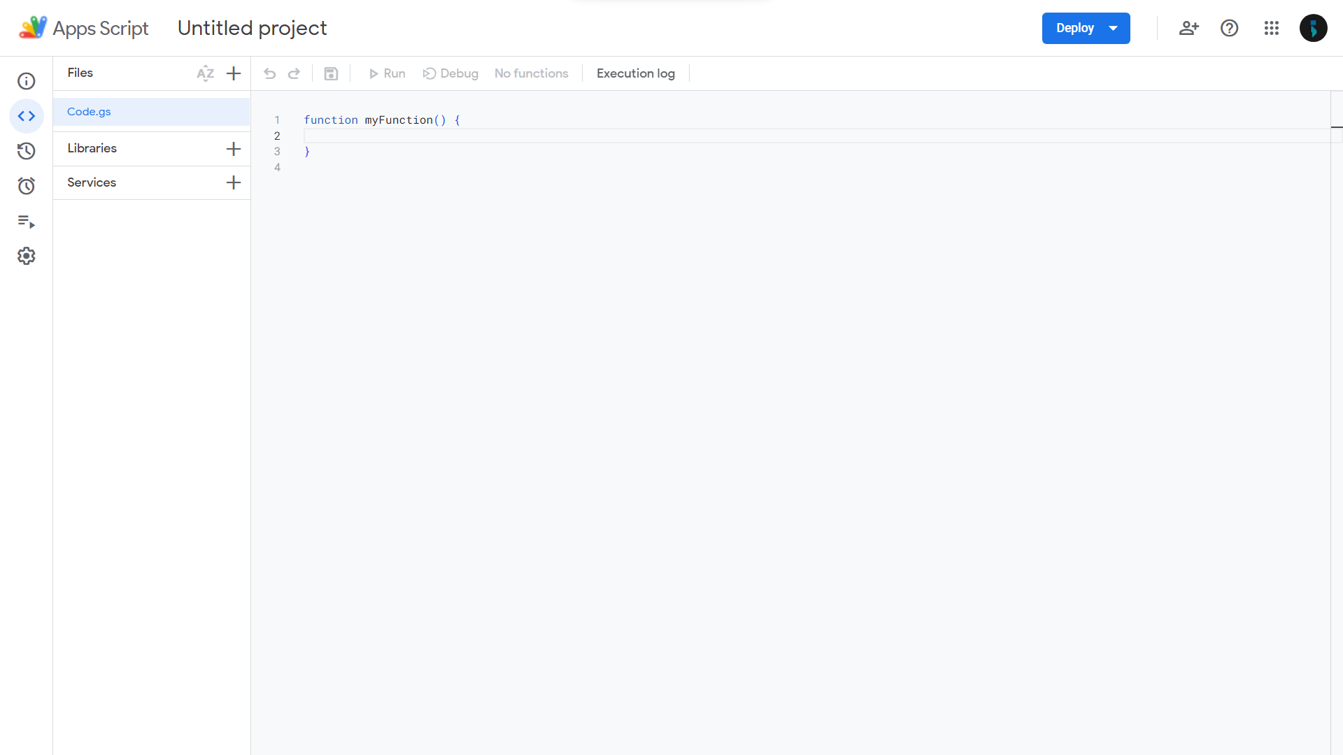 Google Apps Script editor screenshot